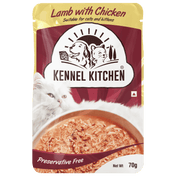 Lamb with chicken shreds in gravy