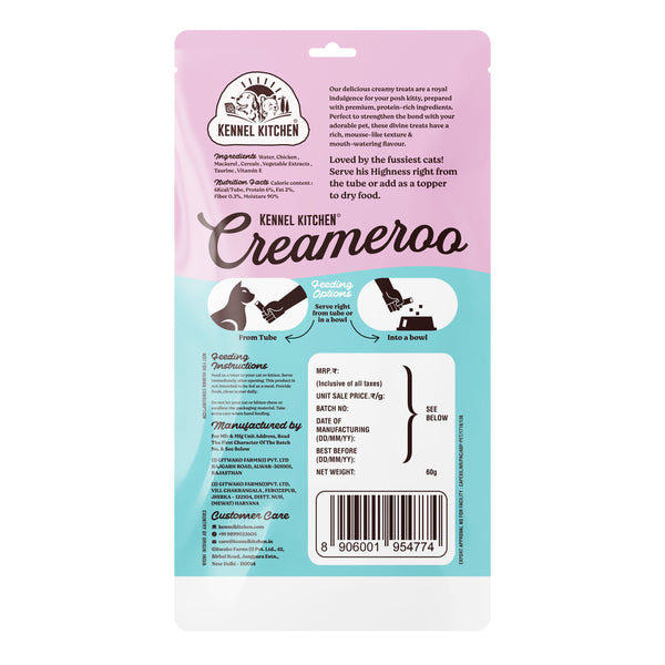 Creameroo Chicken with Mackerel
