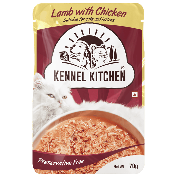 Lamb with chicken shreds in gravy